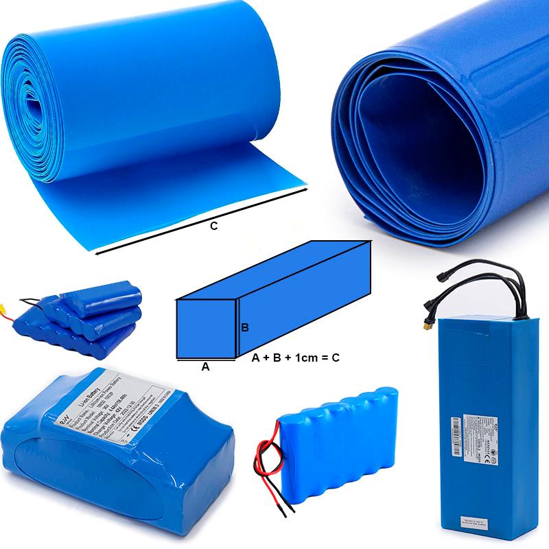 Termocontractabil pentru baterii albastru latime 180mm lungime 50m - imagine 2