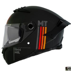 Casca integrala pentru scuter - motocicleta MT Thunder 4 SV MIL A11 negru mat (ochelari soare integrati) – tip viziera MT-V-28B M (57/58cm)