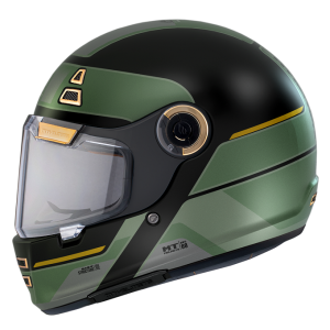 Casca integrala pentru scuter - motocicleta MT Jarama 68th C1 negru lucios – model Retro – Cafe Racer XS (53/54cm)