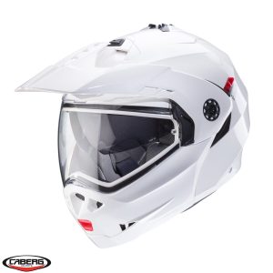 Casca modulabila pentru scuter - motocicleta (flip-up)/adventure Caberg model Tourmax X SV alb metalic lucios Pinlock ready – lentila Pinlock inclusa Alb lucios XL (61/62cm)