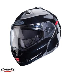 Casca modulabila pentru scuter - motocicleta (flip-up) Caberg model Duke X SV Smart black (negru lucios) Pinlock ready – lentila Pinlock NU este inclusa Negru lucios L (59/60cm)