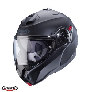 Casca modulabila pentru scuter - motocicleta (flip-up) Caberg model Duke Evo SV negru mat Pinlock ready – lentila Pinlock inclusa XL (61/62cm)