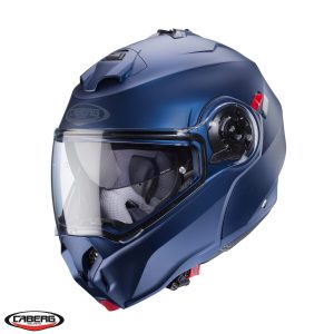 Casca modulabila pentru scuter - motocicleta (flip-up) Caberg model Duke Evo SV albastru mat Yama Pinlock ready – lentila Pinlock inclusa L (59/60cm)