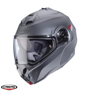 Casca modulabila pentru scuter - motocicleta (flip-up) Caberg model Duke Evo SV gun metal (titanium) mat Pinlock ready – lentila Pinlock inclusa Titanium mat XS (53/54cm)