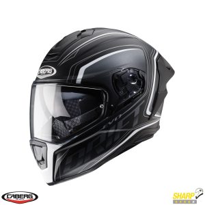 Casca integrala pentru scuter - motocicleta Caberg model Drift Evo SV Integra I0 negru/antracit/alb mat Pinlock ready – lentila Pinlock inclusa XXL (63/64cm)