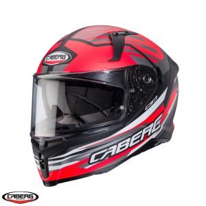 Casca integrala pentru scuter - motocicleta Caberg model Avalon X SV Kira L7 negru/gri/rosu fluor mat Pinlock ready XL (61/62cm)