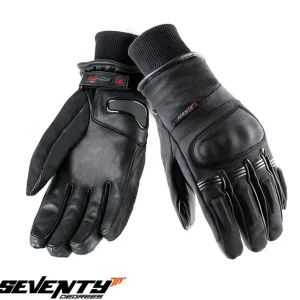 Manusi barbati pentru scuter - motocicleta iarna Seventy model SD-C9 negru – WinterTex – degete tactile XXXL (12 cm)
