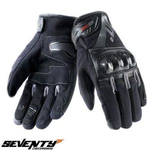 Manusi barbati pentru scuter - motocicleta Naked iarna Seventy model SD-N19 culoare: negru/gri – WinterTex – degete tactile (utilizare Smartphone) Negru XXXL (12 cm)