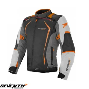 Geaca (jacheta) barbati pentru scuter - motocicleta Racing Seventy vara/iarna model SD-JR47 culoare: gri/portocaliu Gri/portocaliu XXXL
