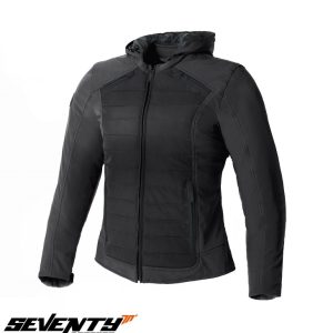 Geaca (jacheta) femei pentru scuter - motocicleta Urban/Touring Seventy vara/iarna model SD-JC75 culoare: negru Negru XXL