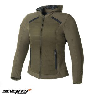 Geaca (jacheta) femei pentru scuter - motocicleta Urban/Touring Seventy vara/iarna model SD-JC75 culoare: verde military Verde military XXL