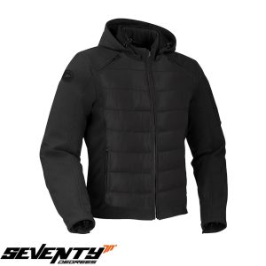 Geaca (jacheta) barbati pentru scuter - motocicleta Urban/Touring Seventy vara/iarna model SD-JC77 culoare: negru Negru 4XL