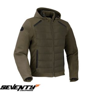 Geaca (jacheta) barbati pentru scuter - motocicleta Urban/Touring Seventy vara/iarna model SD-JC77 culoare: verde military Verde military 4XL
