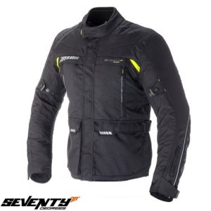 Geaca (jacheta) barbati pentru scuter - motocicleta Touring Seventy vara/iarna model SD-JT41 culoare: negru/galben fluor Negru/galben fluor M