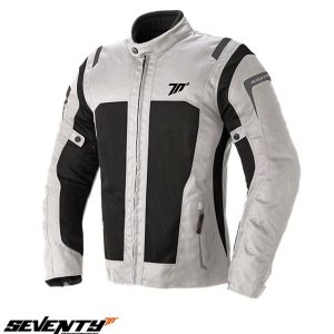 Geaca (jacheta) barbati pentru scuter - motocicleta Touring Seventy vara model SD-JT44 culoare: alb ice/negru Alb ice/negru XXXL