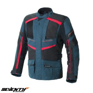 Geaca (jacheta) barbati pentru scuter - motocicleta Urban/Touring Seventy iarna model SD-JT81 Navy culoare: albastru/negru/rosu Albastru/negru/rosu 4XL