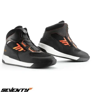 Ghete pentru scuter - motocicleta Urban Unisex Seventy model SD-BC10 culoare: negru/portocaliu Negru/portocaliu 49