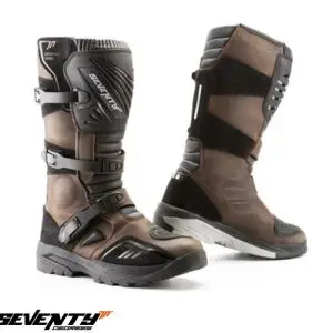 Ghete (cizme) pentru scuter - motocicleta Adventure (Touring) Unisex Seventy model SD-BA4 culoare: maro Maro 48