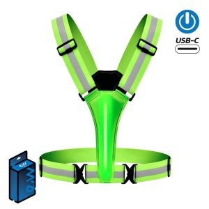 Vestă reflectorizantă pentru trotineta electrică, verde, EWRV004 | Motorevolution