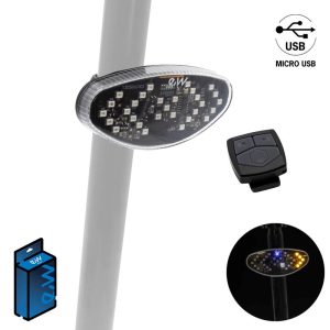 Sistem semnlizari si stop trotineta si bicicleta electrica  reîncărcabil cu bluetooth EWI001