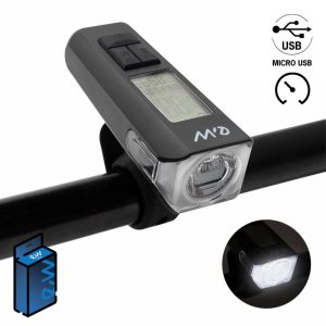 Lumina far LED reincarcabil trotineta, bicicleta electrica EWL011 cu afișaj de viteză, temperatură, oră și km