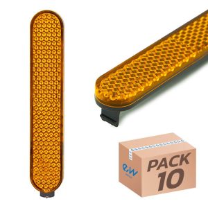 Plastic reflectorizant lateral, trotineta electrică Xiaomi Mi4, 2 bucăți, galben | Motorevolution