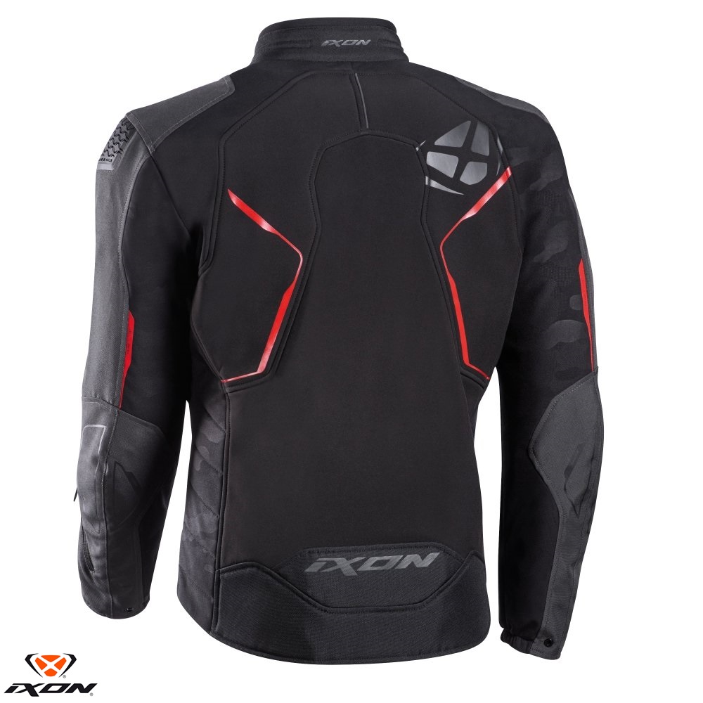 Geaca (jacheta) barbati pentru scuter - motocicleta Racing/Roadster Ixon iarna model Cell MS culoare: negru/gri/rosu Negru/gri/rosu XXL - imagine 2