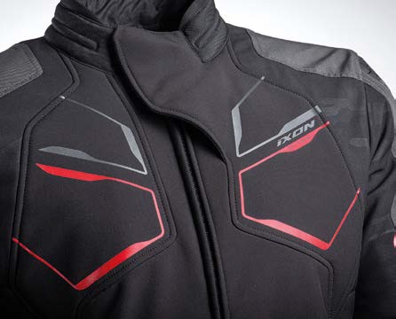 Geaca (jacheta) barbati pentru scuter - motocicleta Racing/Roadster Ixon iarna model Cell MS culoare: negru/gri/rosu Negru/gri/rosu XXL - imagine 3