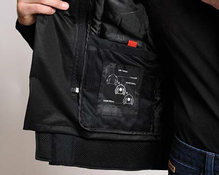 Geaca (jacheta) barbati pentru scuter - motocicleta Racing/Roadster Ixon All season model T-Rex MS culoare: negru/gri/albastru Negru/gri/albastru XXXL - imagine 3