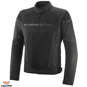 Geaca (jacheta) barbati pentru scuter - motocicleta Racing/Roadster Ixon All season model T-Rex MS culoare: negru Negru XXL