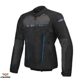 Geaca (jacheta) barbati pentru scuter - motocicleta Racing/Roadster Ixon All season model T-Rex MS culoare: negru/gri/albastru Negru/gri/albastru XXL