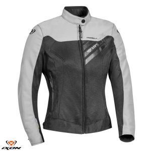 Geaca (jacheta) femei pentru scuter - motocicleta Racing/Roadster Ixon vara model Orion LS culoare: negru/gri Negru/gri 2XL