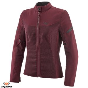 Geaca (jacheta) femei pentru scuter - motocicleta Racing/Roadster Ixon vara model Fresh LS culoare: burgundy (visiniu) Burgundy (visiniu) XL