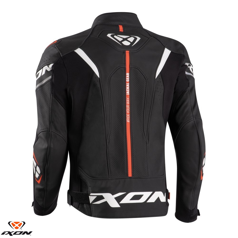 Geaca (jacheta) barbati scuter/motocicleta piele Racing Ixon vara