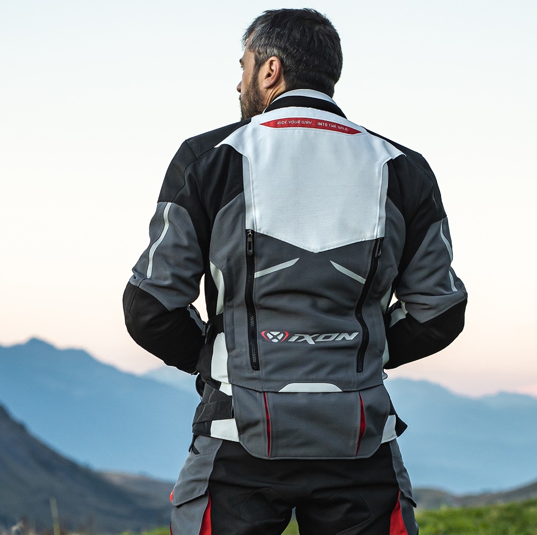 Geaca (jacheta) barbati pentru scuter - motocicleta Touring/Adventure Ixon All season model Ragnar MS culoare: negru/gri/rosu Negru/gri/rosu XXXL - imagine 5