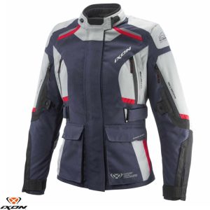 Geaca (jacheta) femei pentru scuter - motocicleta Touring/Adventure Ixon All season model Midgard LS culoare: gri/navy/negru Gri/navy/negru XL