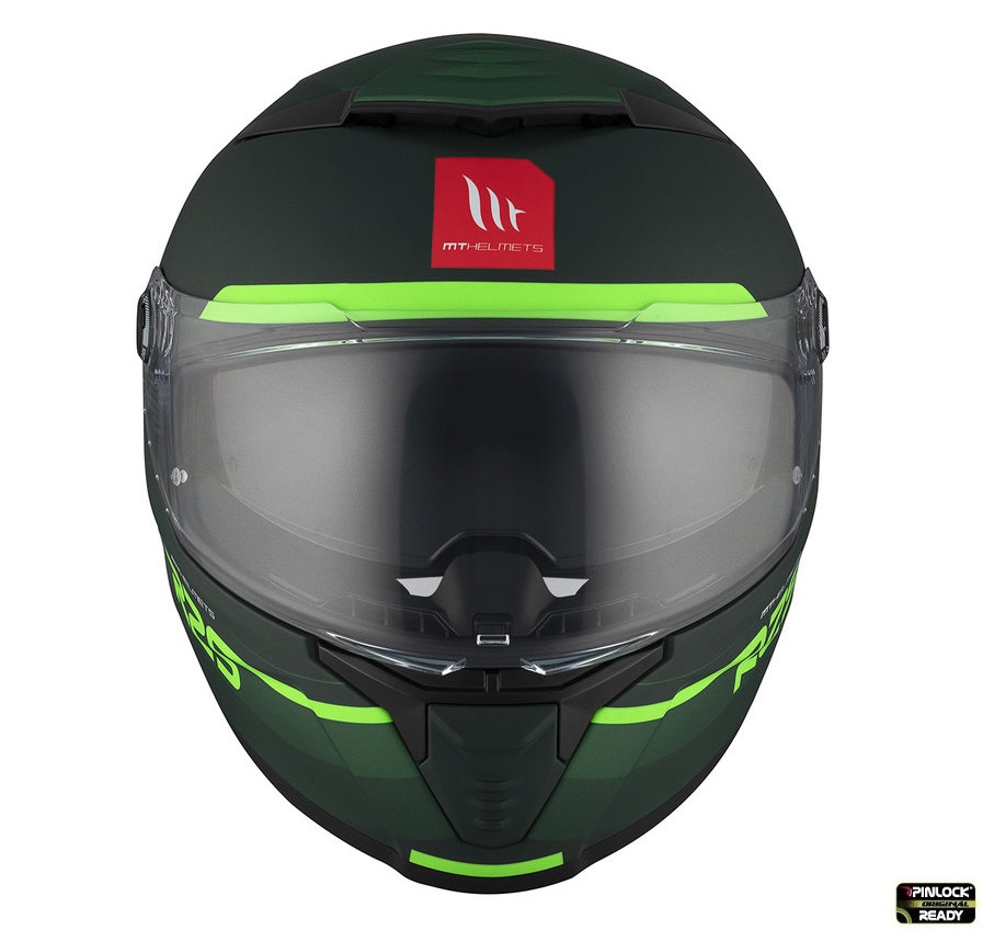 Casca integrala pentru scuter - motocicleta MT Thunder 4 SV R25 C6 Verde Mat (ochelari soare integrati) L (59/60cm) - imagine 3