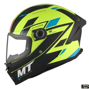 Casca integrala pentru scuter - motocicleta MT Stinger 2 Zivze C3 galben fluor mat – tip viziera: MT-V-28B L (59/60cm)