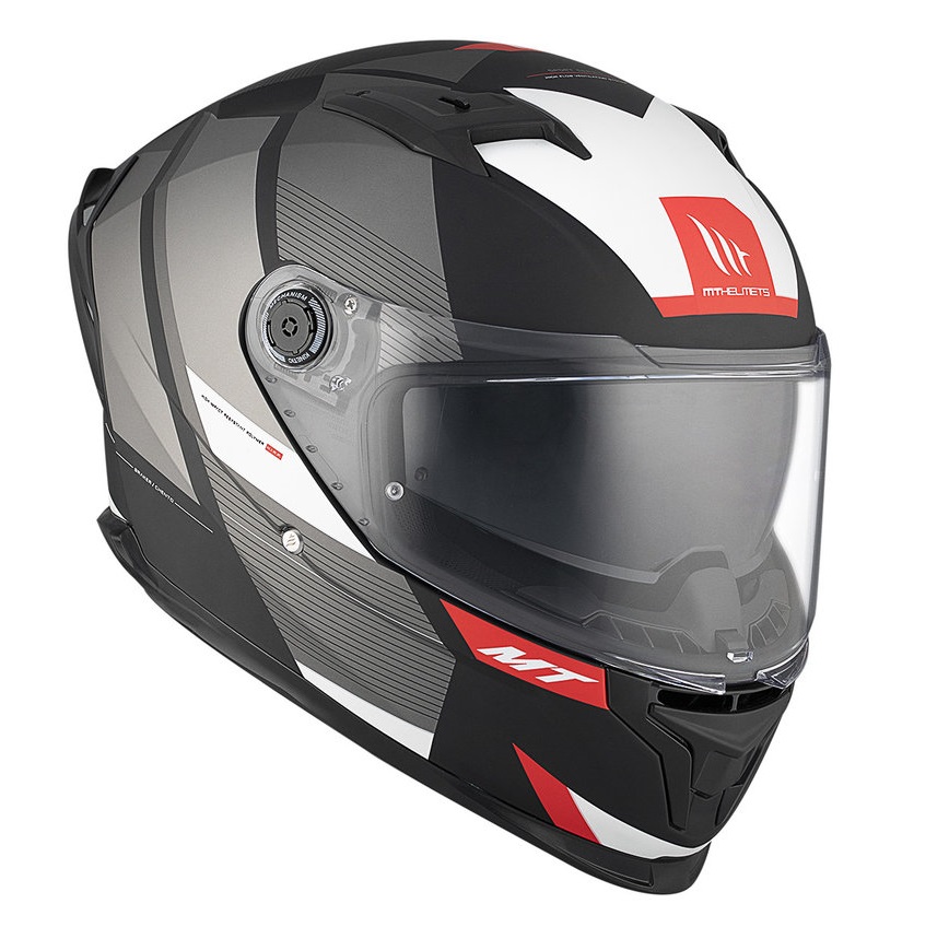 Casca integrala pentru scuter - motocicleta MT Braker SV Chento B0 gri mat (ochelari soare integrati) L (59/60cm) - imagine 4