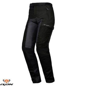 Pantaloni pentru scuter - motocicleta barbati Touring/Adventure Ixon vara model M-Njord MS culoare: negru (pantaloni laminati; wateproof) 4XL