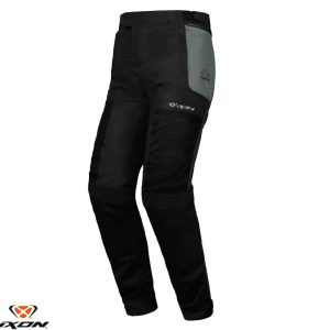 Pantaloni pentru scuter - motocicleta barbati Touring/Adventure Ixon vara model M-Njord MS culoare: verde/negru/galben (pantaloni laminati; wateproof) 4XL