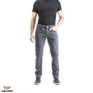 Blugi (jeans) barbati pentru scuter - motocicleta Ixon model Wayne culoare: antracit (gri) (Cordura® Denim) 4XL