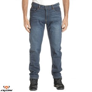 Blugi (jeans) barbati pentru scuter - motocicleta Ixon model Alex culoare: albastru aqua (Cordura® Denim) US36