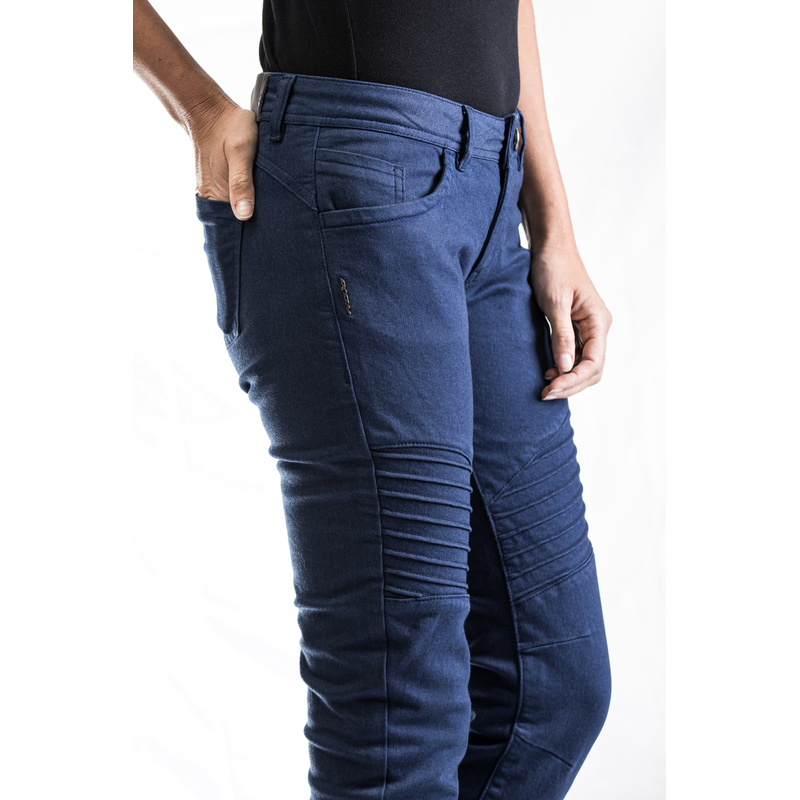 Blugi (jeans) femei pentru scuter - motocicleta Ixon model Vicky culoare: Navy (albastru) (Cordura® Denim) XXL - imagine 3