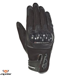 Manusi barbati pentru scuter - motocicleta Roadster vara piele/textil Ixon model RS Rise Air MS culoare: negru – degete tactile 3XL (13/14)