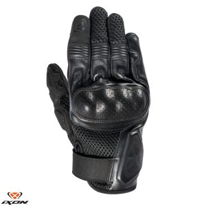 Manusi barbati pentru scuter - motocicleta Roadster vara textil/piele Ixon model RS2 MS culoare: negru – degete tactile 3XL (13/14)