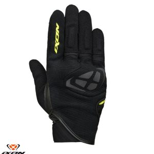 Manusi barbati pentru scuter - motocicleta Roadster vara textil/piele Ixon model MIG MS culoare: negru/galben – degete tactile 4XL (13/14)