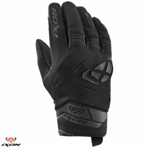 Manusi femei pentru scuter - motocicleta Roadster vara textil/piele Ixon model MIG 2 LS culoare: negru – degete tactile L (9/10)