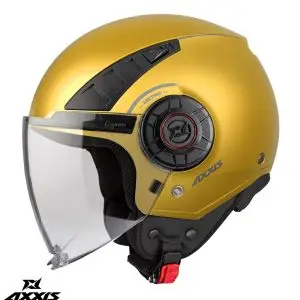 Casca pentru scuter - motocicleta Axxis model Metro S A3 galben mat (open face) – omologare noua ECE 22.06 XS (53/54cm)