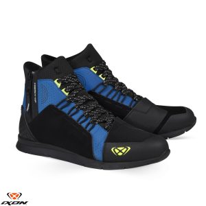 Ghete pentru scuter - motocicleta Urban barbati All Season Ixon model Freaky WP MS culoare: negru/albastru/galben (100% waterproof) 46